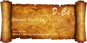 Deres Csilla névjegykártya